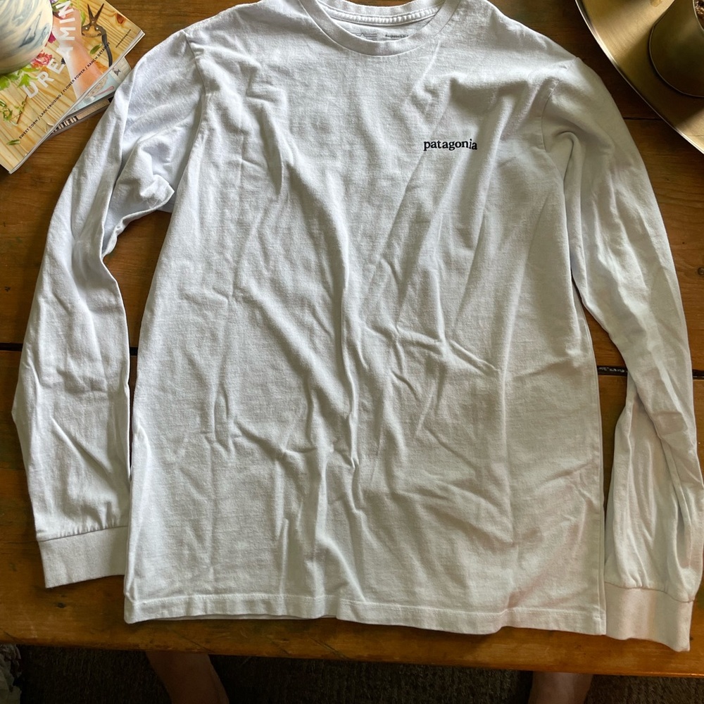 Patagonia Very Light Blue Long Sleeved T-shirt